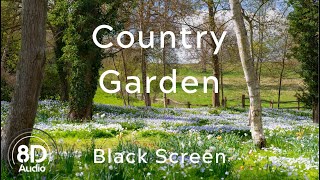 English country garden sounds - Peaceful garden ambience - Birds singing - Black screen