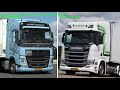 LNG trucks test | scania R410 LNG | Volvo FH460 LNG / test