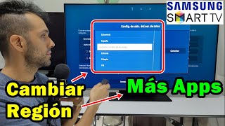 Cambiar Región Samsung Smart TV para tener más Apps / Cambiar País Tizen OS screenshot 3