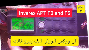 #How to #repair #inverex #APT inverter F0 and F5 fault.
