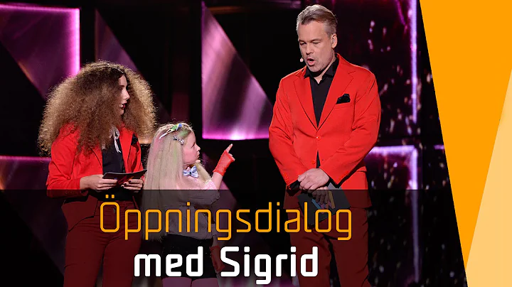 Sigrid lxar upp Henrik Schyffert i Melodifestivale...