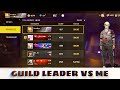 GUILD LEADER VS ME 👽| 1 VS 1 | #garenafreefire