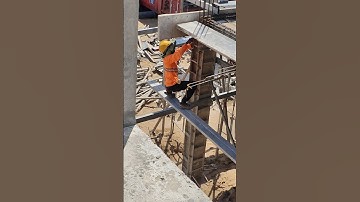 Technical Install column Formwork of house structure concrete