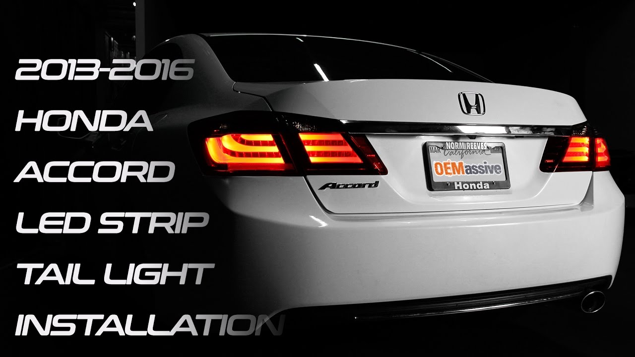 OEMassive 2013-15 HONDA ACCORD LED STRIP BMW STYLE TAIL LIGHT
