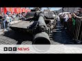 Russia shows off Western military hardware captured in war in Ukraine | BBC News