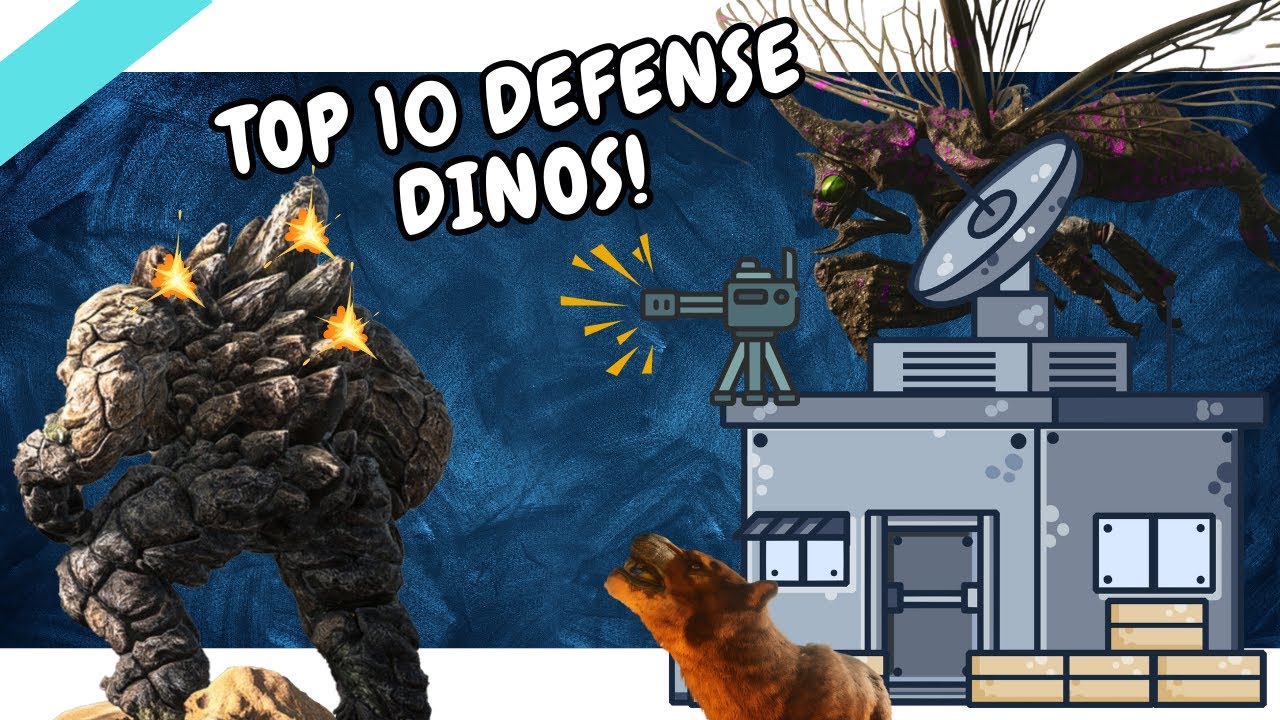 Top 10 Base Defense Dinos You Need! Ark ASA - YouTube