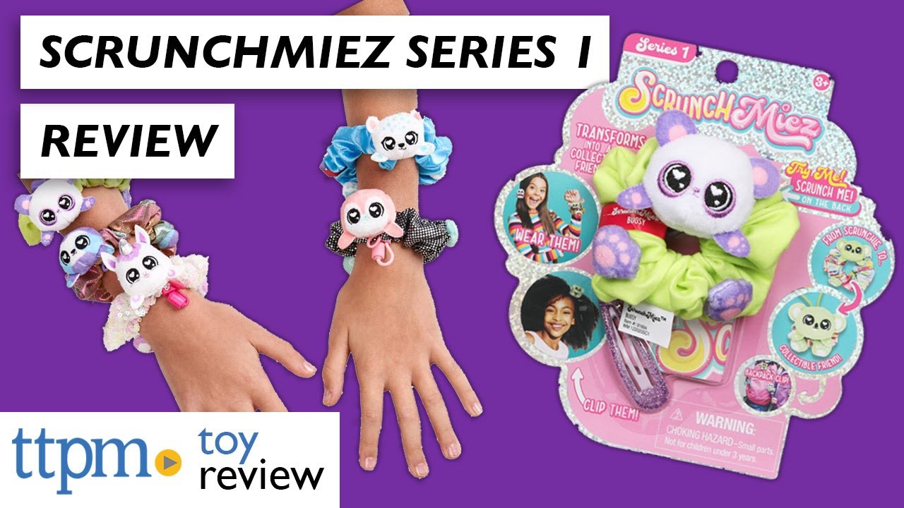 Scrunchmiez Series 1 Collectible Smooch  #2 Pink Scrunchy Hair Clip NWT Toy