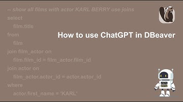 How to use ChatGPT in DBeaver