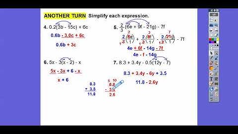 Algebraic Expressions - Lesson 6.1