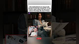 Kim Kardashian Reportedly QUITS Law Career After Bar Exam Failures 😳💔#kimkardashian #shorts