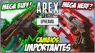 ¡Todos los cambios IMPORTANTES filtrados y explicados! Nerfs, buffs ¡Y mas! | Apex Legends UPHEAVAL