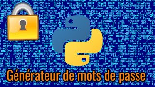 PYTHON - Générateur de mots de passe