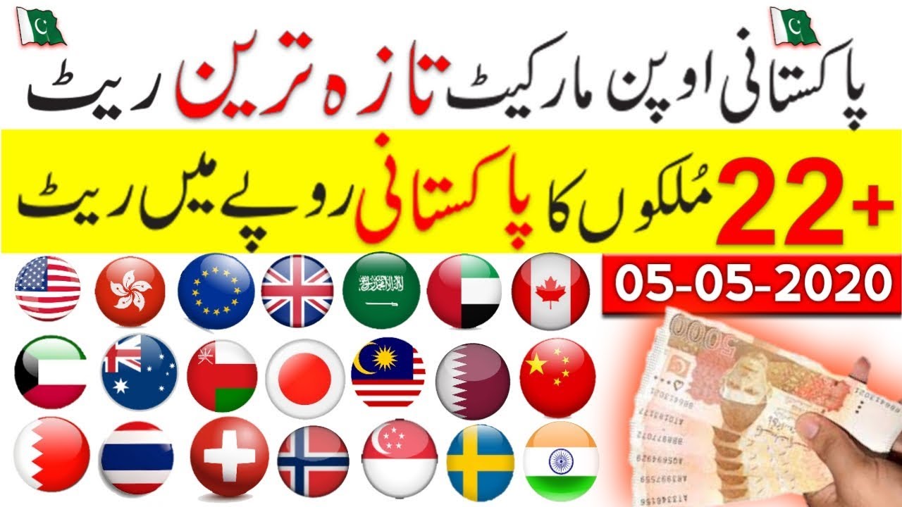 1 usd to pkr 2022 Pakistan open market exchange rate,USD to PKR,dollar buying selling price,currency rates,5 May 2020,
