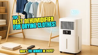 Top 5 Picks for Best Dehumidifier For Drying Clothes!🔥 Speed Up Your Laundry Routine!