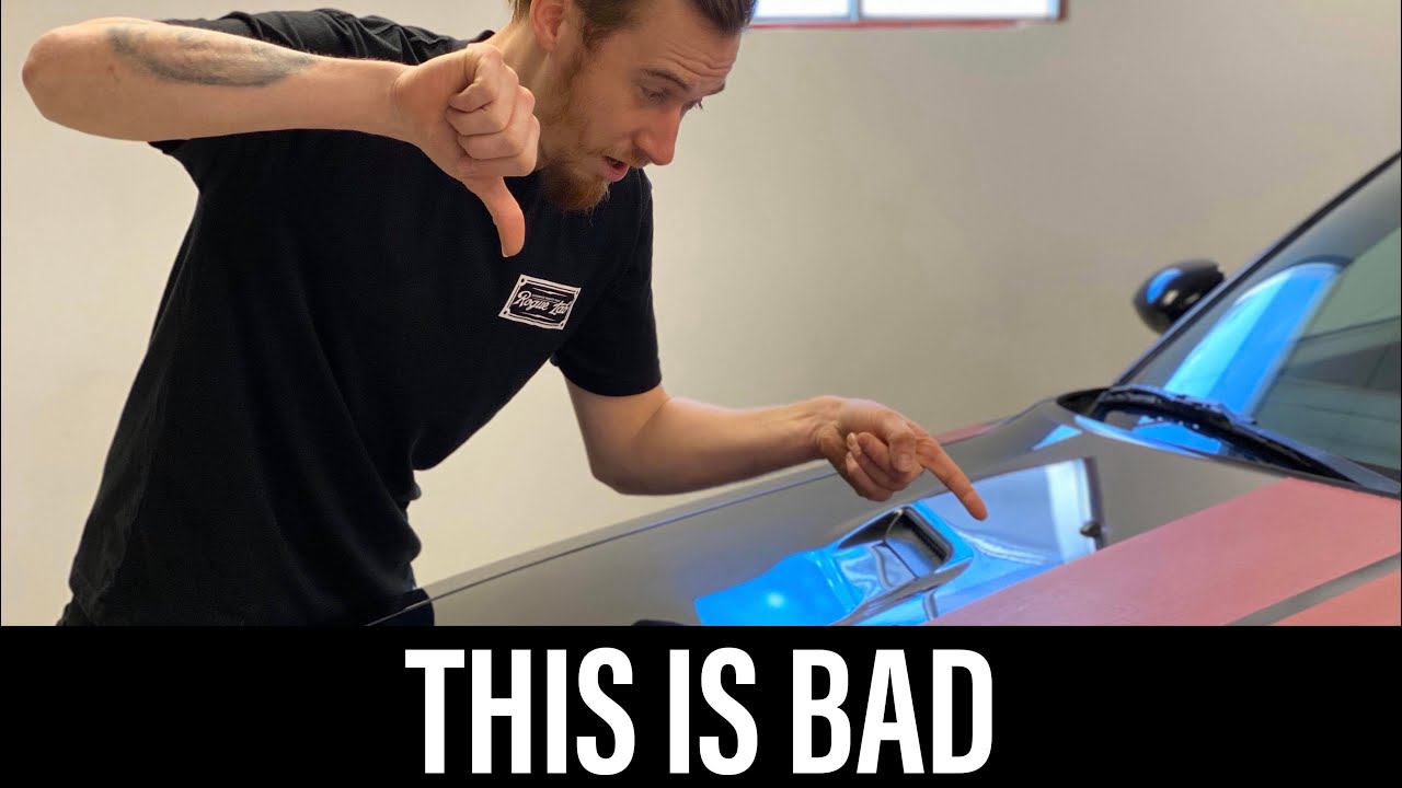 The Craziest Decal removal on a 2013 Challenger