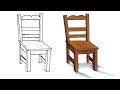 How To Draw Chair Step By Step Very Easy 