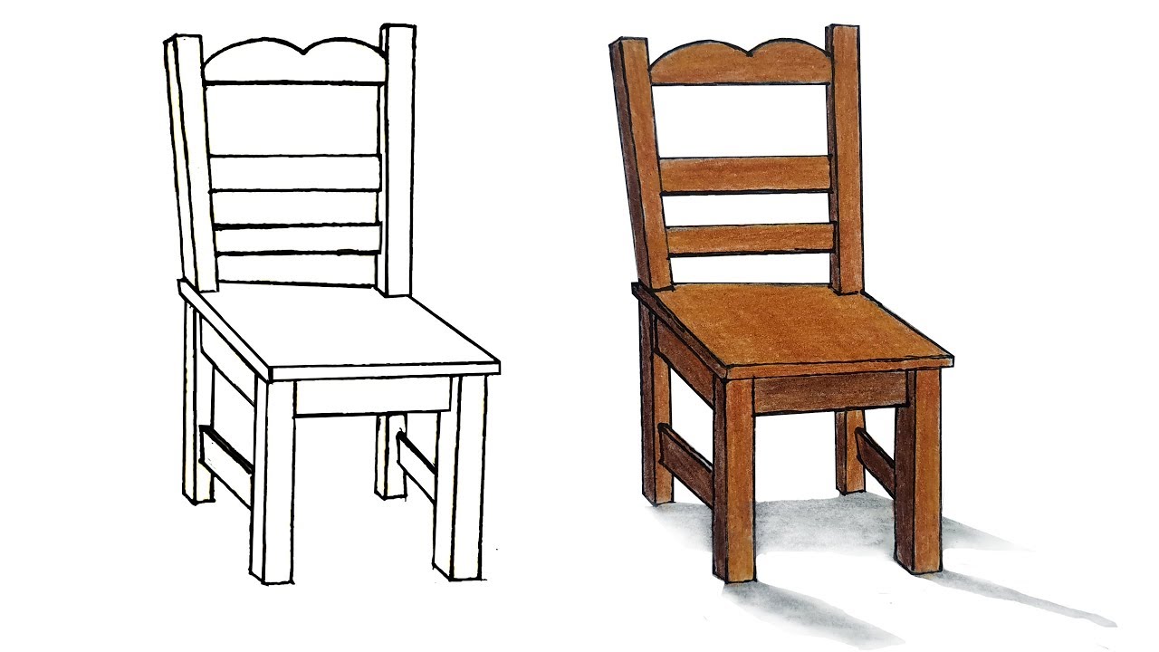 How to Draw Chair Step by Step (Very Easy) - YouTube