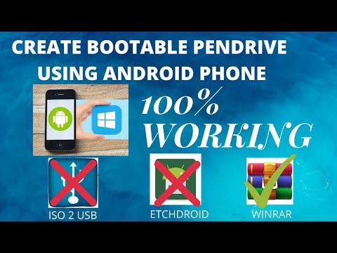 How To Make Bootable Pendrive Using Android Phone | Install Windows/Linux | 100% Working.