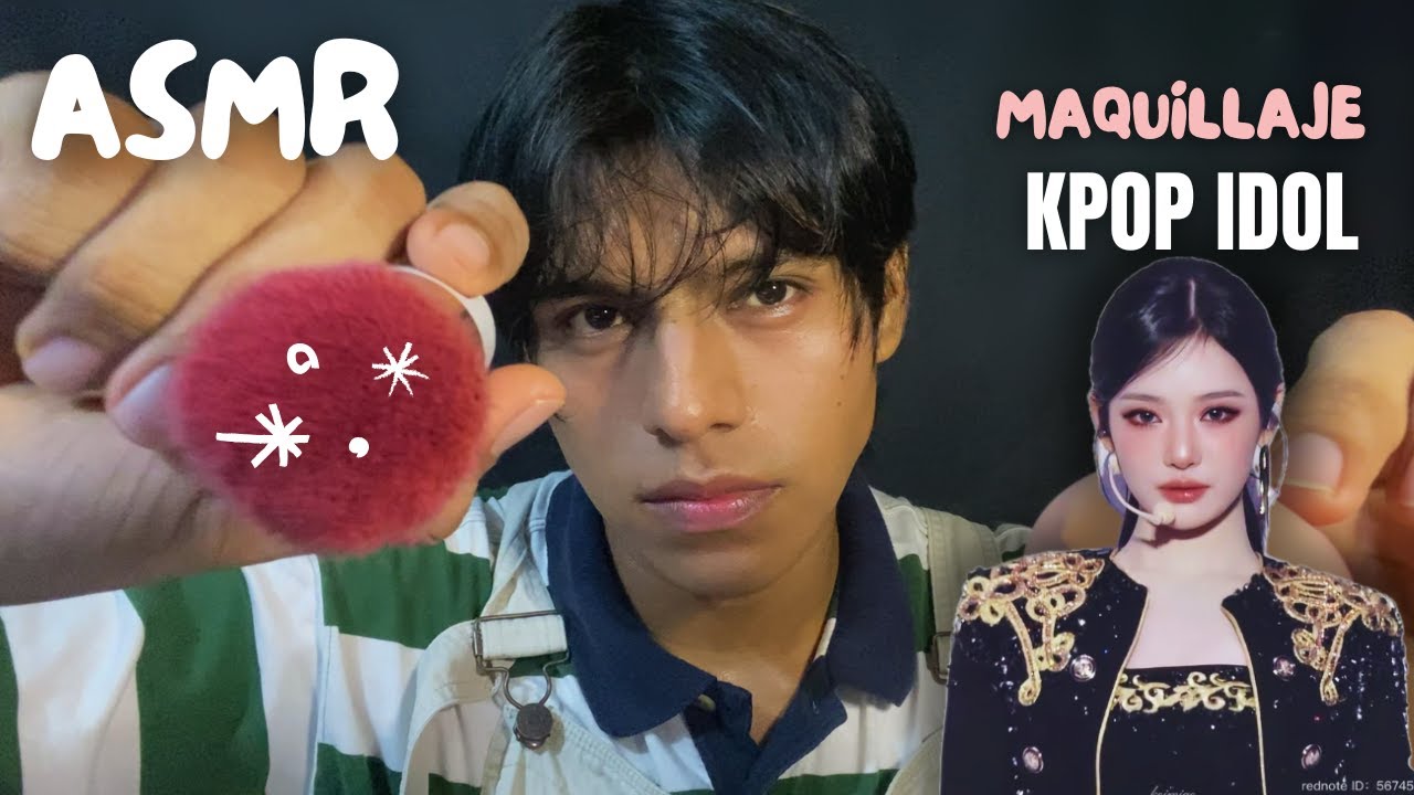 ASMR KPOP ROLEPLAY!!  MAQUILLAJE A UN IDOL FAMOSO :0