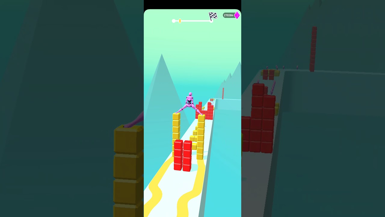 Cube Surfer 3D Gameplay - Level 163 Solution 