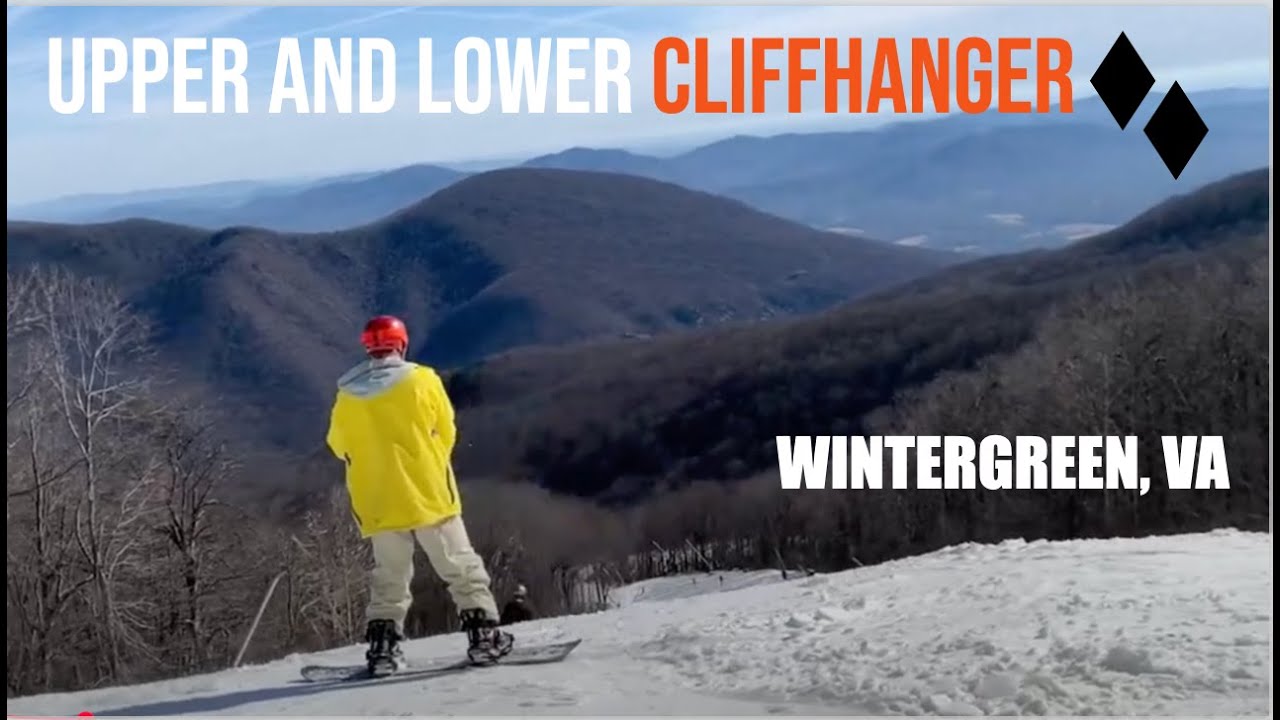 WINTERGREEN VIRGINIA SKI RESORT BLACK DIAMOND RIDE SNOWBOARD SKI