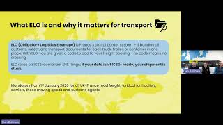 What ELO is and why it matters for transport