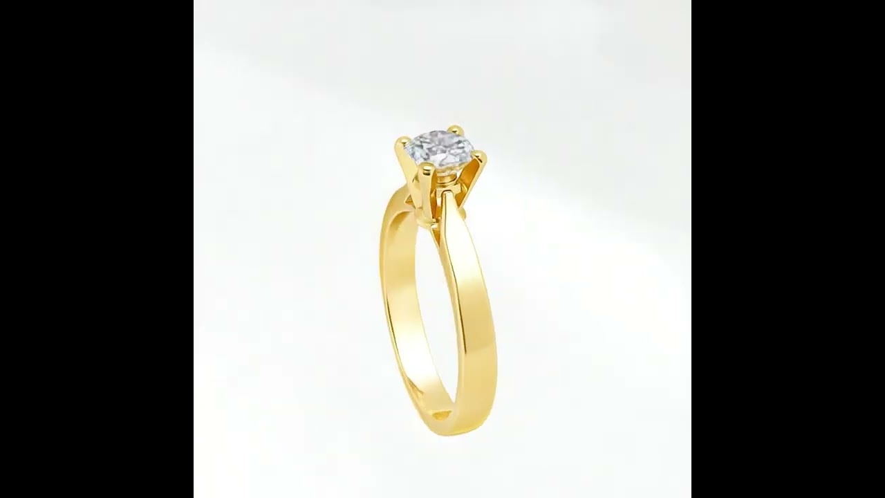 Μονόπετρο χρυσό με διαμάντι 💎💍