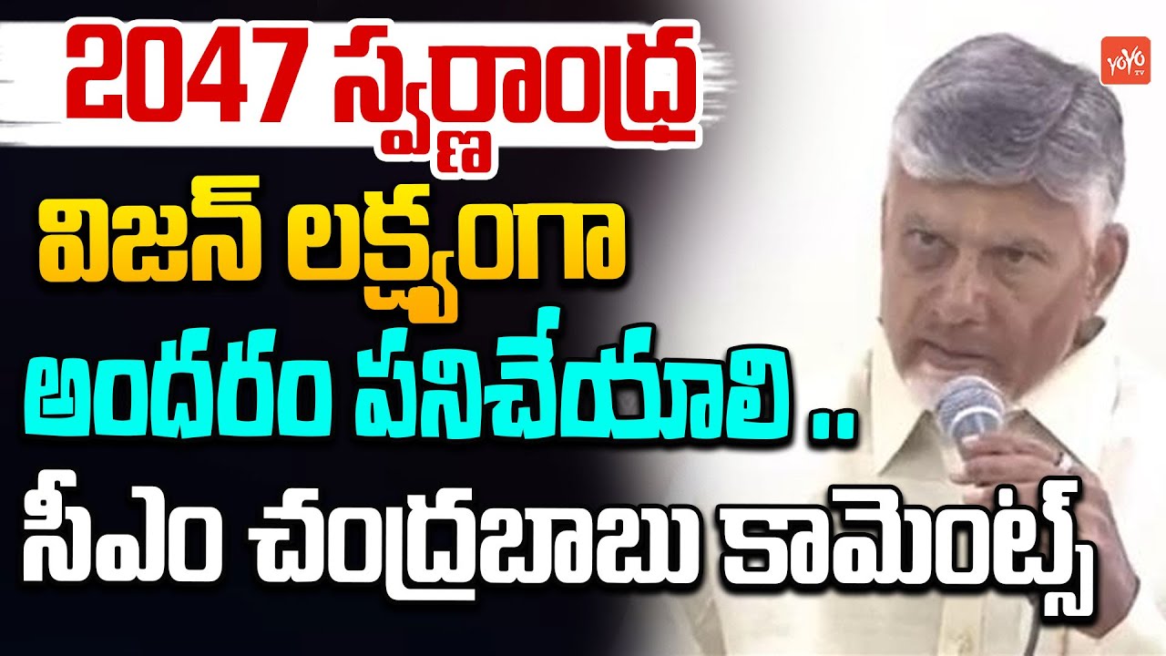 CM Chandrababu Naidu About Swarnandhra Pradesh Vision 2047 | TDP Govt | AP News |YOYO TV Channel