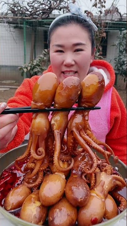 [Mukbang ASMR] HOT Spicy Small octopus🐙&Enoki Mushrooms Eatingshow Ssoyoung Tik Tok