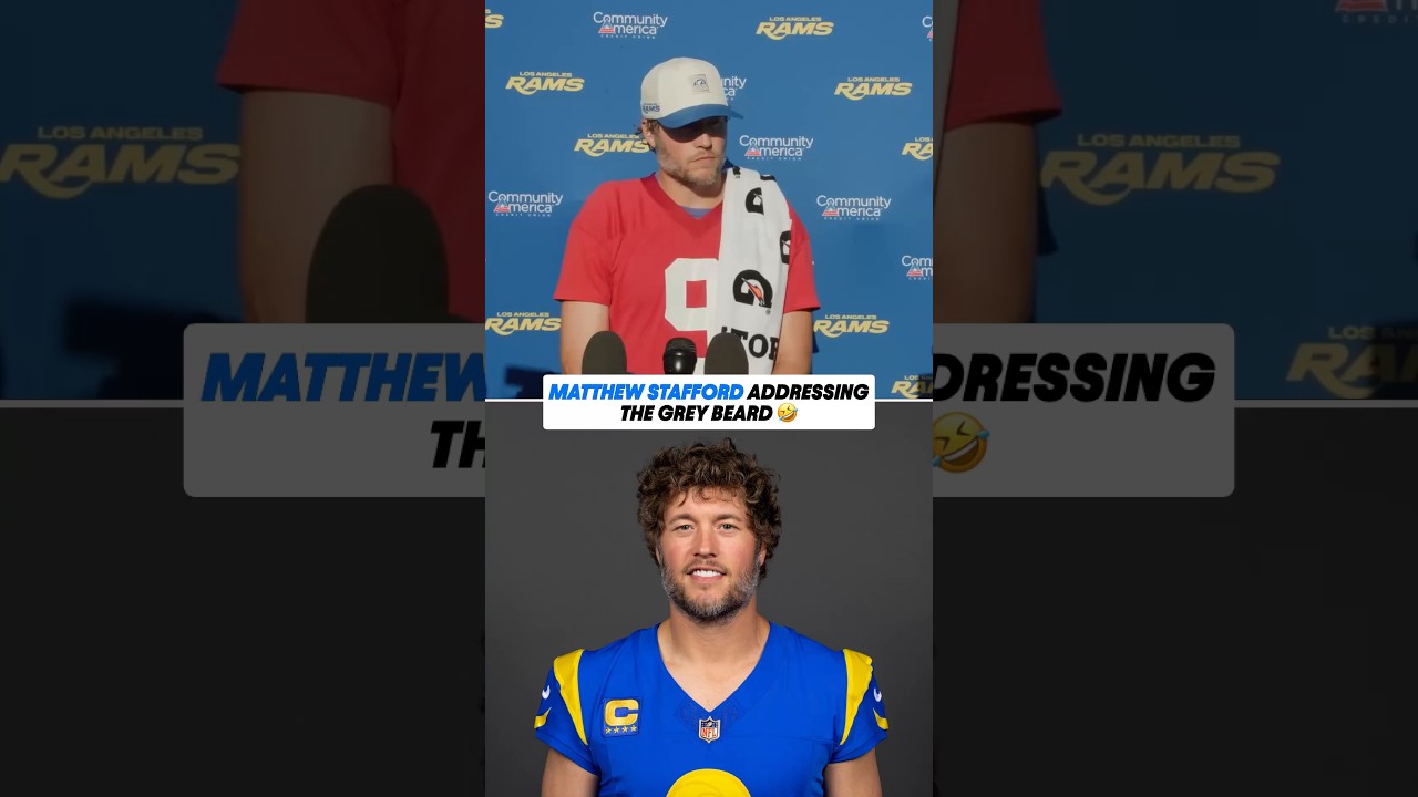 The grey beard isn't slowing Matthew Stafford down one bit 😤
