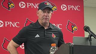 Louisville Head Coach Jeff Brohm Following 34-27 Win At Pittsburgh