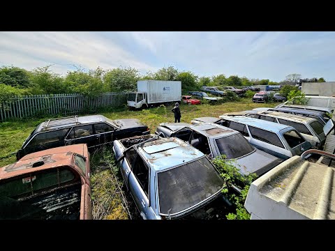We Found An ABANDONED Ford Granada Car Graveyard Used For Destruction Derbies And Banger Racing