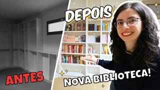 VLOG: Finalmente a minha NOVA BIBLIOTECA! 📚 Arrumação e Decoração 🏠✨