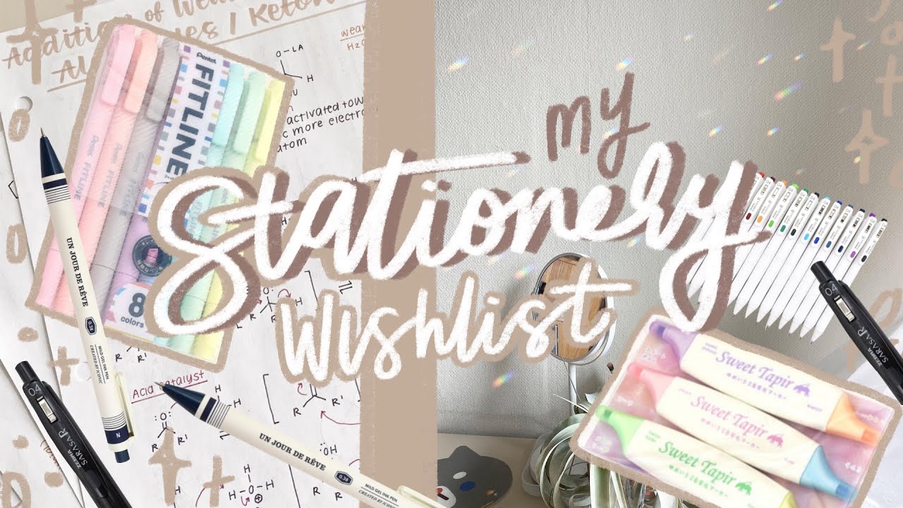 my stationery wishlist and why i'm NOT getting them! YouTube