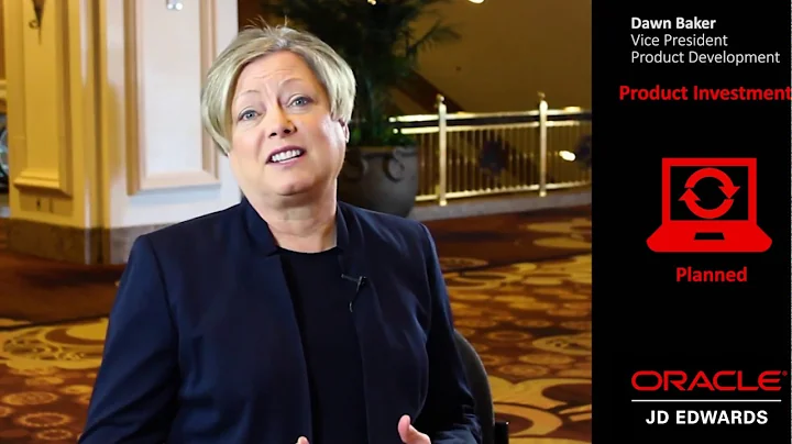 Dawn Baker on JDE Product Investment: Were not slo...