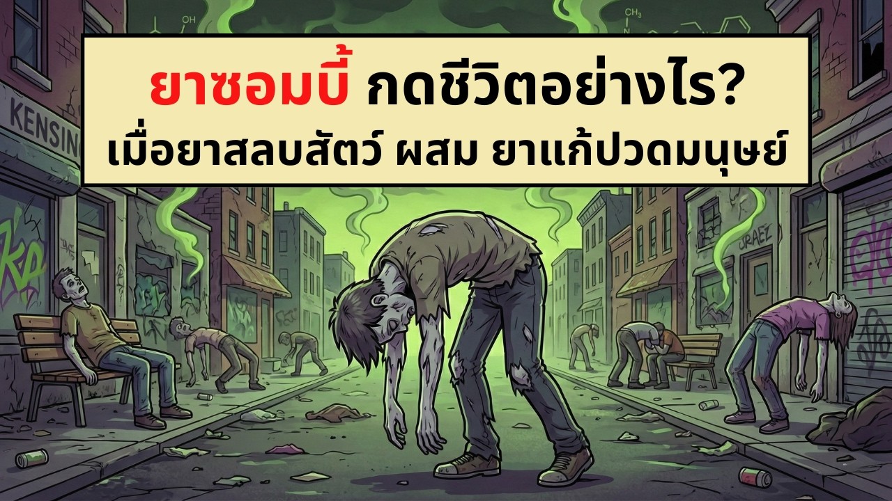 ยาซอมบี้ กดชีวิตอย่างไร? เมื่อยาสลบสัตว์ ผสม ยาแก้ปวดมนุษย์ | เรื่องไม่รู้รอบตัว