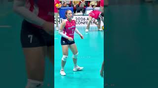 👑💖 Creamline Queen  💖👑 ✨ Michelle Gumabao ✨ Grace  power  and champion vibes on court  🏐🔥 All