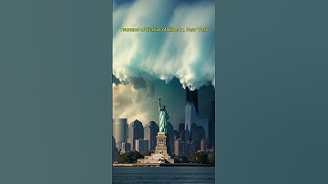 Tsunami of Statue of Liberty, New York  #AI Generated