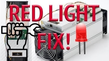 antminer s9 red light fault switch how to reset reboot Antminer s9 dead- Antminer A3 red light