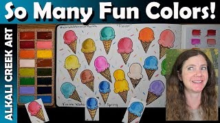 Advent Opening and Using SO MANY FUN COLORS!