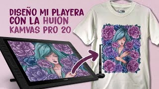 Diseño de mi Playera y Huion KAMVAS Pro 20 review | Diana Díaz