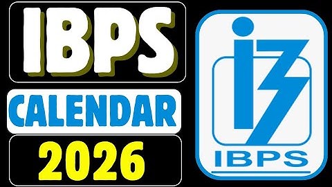 📢📢 IBPS CALENDAR 2026 🔥
