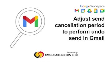 【Google Workspace】Adjust send cancellation period to perform undo send in Gmail