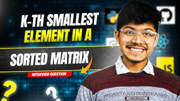 378. Kth Smallest Element in a Sorted Matrix | Priority Queue | Binary Search on Answer