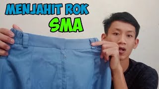 Menjahit rok SMA part 1