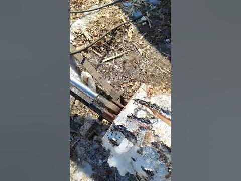 гидравлический дрова-кол 🦾 - YouTube
