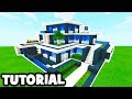 Minecraft Tutorial: How To Make A Modern Mansion #9