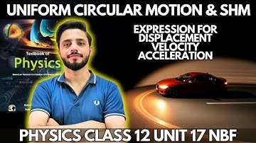 Uniform Circular Motion and SHM| Expression For Displacement| Expression For Velocity & Acceleration