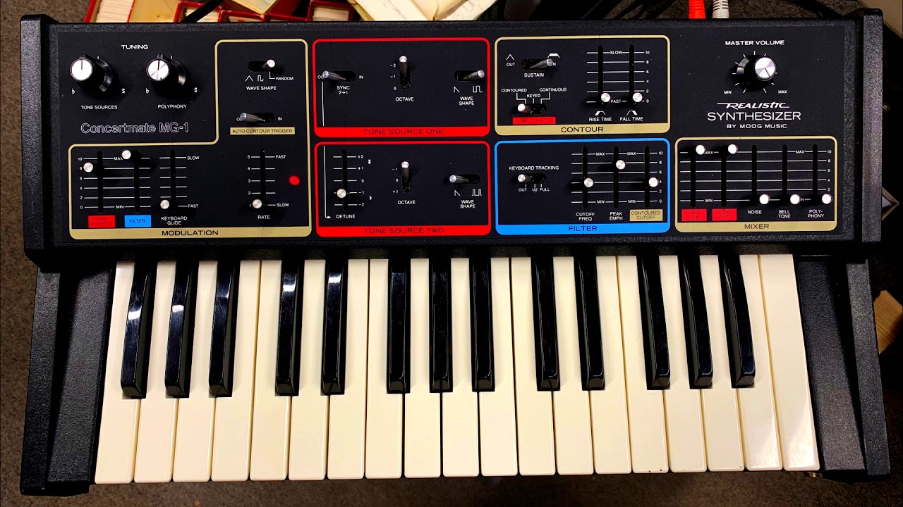 Depeche Mode NEW LIFE Played on Realistic Moog MG1 Synth YouTube