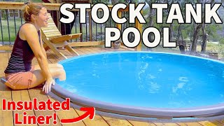 DIY Stock Tank Pool in a Deck by April Wilkerson 244,604 views 9 months ago 7 minutes, 12 seconds
